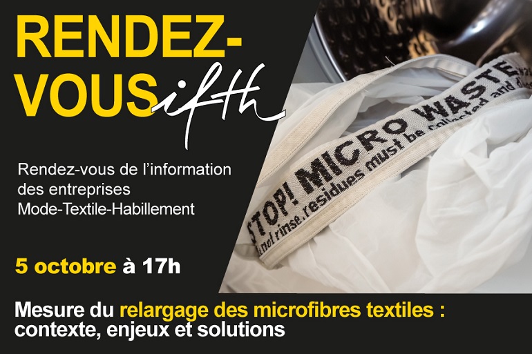 L’IFTH organise un webinaire sur la mesure du relargage des microfibres textiles