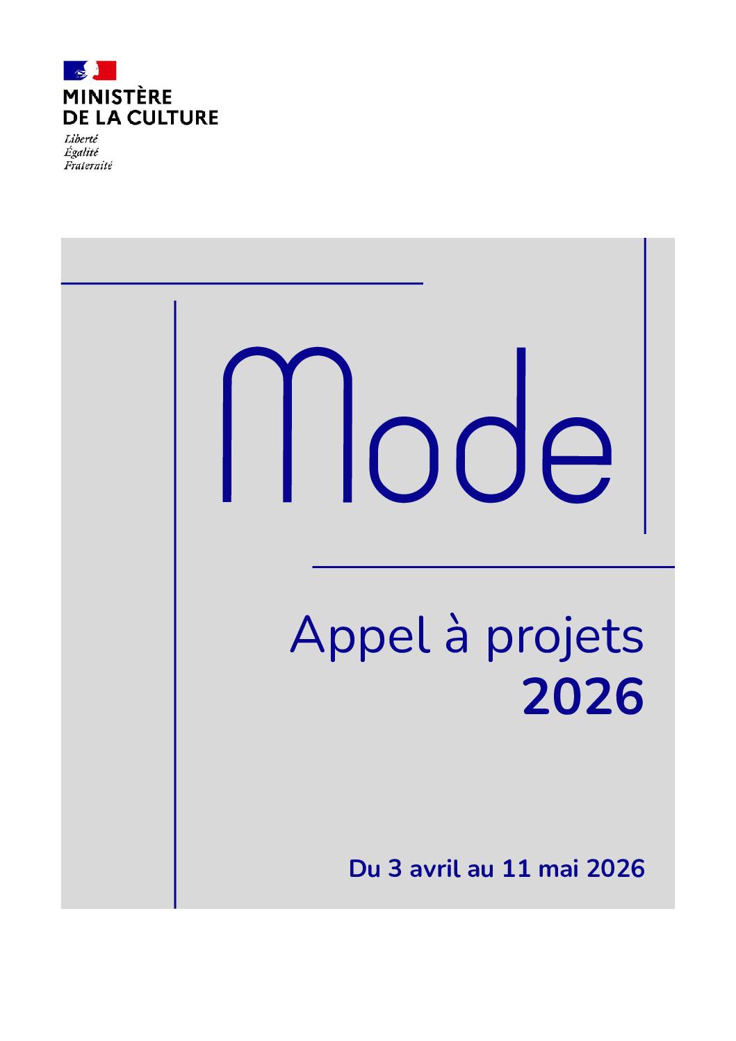Appel à projets Mode 2026 : le ministère de la Culture ouvre les candidatures